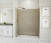 Swanstone Traditional Subway Tile Glue-Up Shower Wall Kit, 36x36x84, Limestone
