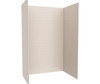 Swanstone Metro Subway Tile Glue-Up Bathtub and Shower Wall Kit 36x62x96 Tahiti White