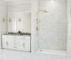 Swanstone TSMK84-4262 42x62x84 Traditional Subway Tile Glue-Up Shower Wall Kit, Carrara