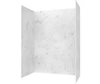 Swanstone TSMK84-4262 42x62x84 Traditional Subway Tile Glue-Up Shower Wall Kit, Carrara