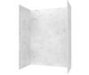 Swanstone Traditional Subway Tile Glue-Up Shower Wall Kit 36x36x84 Carrara