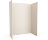 Swanstone Modern Subway Tile Glue-Up Shower Wall Kit 30 x 62 x 84 Mountain Mist