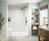 Swanstone SMMK84-4262 42x62x84 Smooth Glue-Up Shower Wall Kit, Coastal Sands