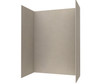 Swanstone Traditional Subway Tile Glue-Up Shower Wall Kit 34x50x84 Limestone