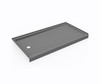 Swanstone SR-3260LM 32 x 60 Alcove Shower Pan Right Hand Drain Ash Gray