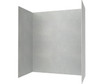 Swanstone Traditional Subway Tile Glue-Up Bathtub and Shower Wall Kit 34x50x72 Ash Gray