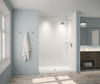 Swanstone Traditional Subway Tile Glue-Up Shower Wall Kit 36 x 50 x 84 White