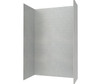 Swanstone Metro Subway Tile Glue Up Bathtub and Shower Wall Kit 34x62x96 Ash Gray
