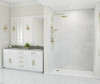 Swanstone Traditional Subway Tile Glue-Up Shower Wall Kit, 34×62×96 Carrara