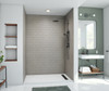 Swanstone Metro Subway Tile Glue-Up Shower Wall Kit 36x50x96 Ash Gray MTMK963650.203