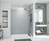 Swanstone Metro Subway Tile Glue-Up Shower Wall Kit 34x50x84 Ash Gray
