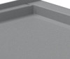 Swanstone 36x36 Corner Shower Pan with Center Drain, Ash Gray