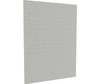 Swanstone Metro Subway Tile 62 x 84 Glue-Up Bathtub Shower Wall Panel in Birch