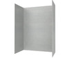 Swanstone Modern Subway Tile Glue Up Shower Wall Kit, 34 x 42 x 84 in Ash Gray (MSMK843442.203)