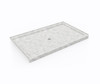 Swanstone SS-3660 36 x 60 Alcove Shower Pan with Center Drain, Ice