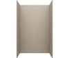 Swanstone Smooth Glue Up Shower Wall Kit 34x50x84 Limestone SMMK843450