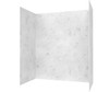 Swanstone Metro Subway Tile Glue Up Bathtub and Shower Wall Kit 32x50x72 Carrara