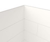 Swanstone Modern Subway Tile Glue-Up Bathtub and Shower Wall Kit, 32 x 50 x 72, White