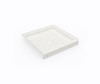 Swanstone SS-3636 36x36 Alcove Shower Pan with Center Drain, Carrara