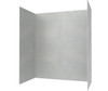 Swanstone Smooth Glue-Up Tub Wall Kit 36 x 62 x 72 Ash Gray SMMK72-3662
