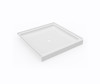 Swanstone SS-4242 42x42 Alcove Shower Pan with Center Drain, White