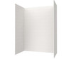 Swanstone Modern Subway Tile Glue-Up Shower Wall Kit 32 x 62 x 84 White MSMK84-3262