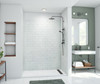 Swanstone Metro Subway Tile Glue up Shower Wall Kit 42 x 62 x 84 Carrara MTMK844262