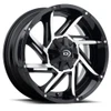 Vision Wheel 5x5.5 Gloss Black Machined VOR Prowler Wheel