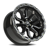 Vision Wheel 5x4.5 Gloss Black KORUPT Automotive Wheel