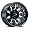 Vision Wheel 5x127mm Gloss Black Machined VIS Automotive Wheel Rim