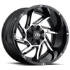 Vision Wheel 6x5.5 Gloss Black Machined Prowler Wheel