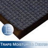 630S35BL Stop-N-Dry Entrance Mat, 3 Feet By 5 Feet By .5 Inch Thick, Blue