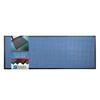 630S310BL Stop-N-Dry Entrance Mat, 3 Feet By 10 Feet By .5 Inch Thick, Blue