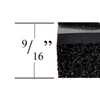 442S35BKY Diamond-Dek Sponge Anti-Fatigue Mat, 3 Feet By 5 Feet By .5625" Thick, Black W/Yellow Border