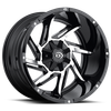 Vision Wheel 6x5.5 Gloss Black Machined VOR PROWLER Automotive Wheel Rim