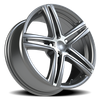 5x108mm Gloss Black Machined Vision Nitrous FWD Wheel