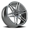 Vision Wheel 5-139.7 Wedge Satin Black 5x139.7mm Bolt Pattern Automotive Wheel