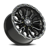 Vision Wheel 8x6.5 Gloss Black KORUPT Automotive Wheel