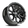 Vision Wheel 5x5.5 Gloss Black VIS KORUPT Automotive Wheel