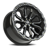 Vision Korupt 6-Lug 135mm Gloss Black Milled Spoke Wheel