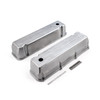 Speedmaster Ford 429 460 Polished Aluminum Ball Milled Valve Covers - Tall w/ Hole PCE314.1091.02
