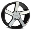 Vision Wheel 6-139.7 GBMF Switchback Gloss Black Machined Wheel