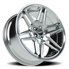 Vision Wheel 5-120 Chrome Wedge Wheel Component