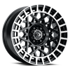 Vision Wheel 5-100 GBML VIS SAVAGE Gloss Black Machined Wheel