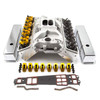Speedmaster PCE435.1005 Chevy SBC 350 Straight Plug Solid FT Cylinder Head Top End Engine Combo Kit