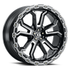 Vision Wheel 5x110mm Gloss Black Machined KORUPT Automotive Wheel