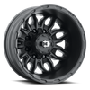 Vision Korupt 8x6.5 Satin Black Rear Dually Wheel