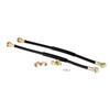 Speedmaster PCE496.1001 10mm Banjo 18" Rubber Brake Lines with Hardware