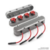 Speedmaster Chevy LS 2pc Finned Vintage Hidden Coil Aluminum Valve Cover Satin PCE314.1249.03