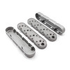 Speedmaster Chevy LS 2pc Finned Vintage Hidden Coil Aluminum Valve Cover Satin PCE314.1249.03